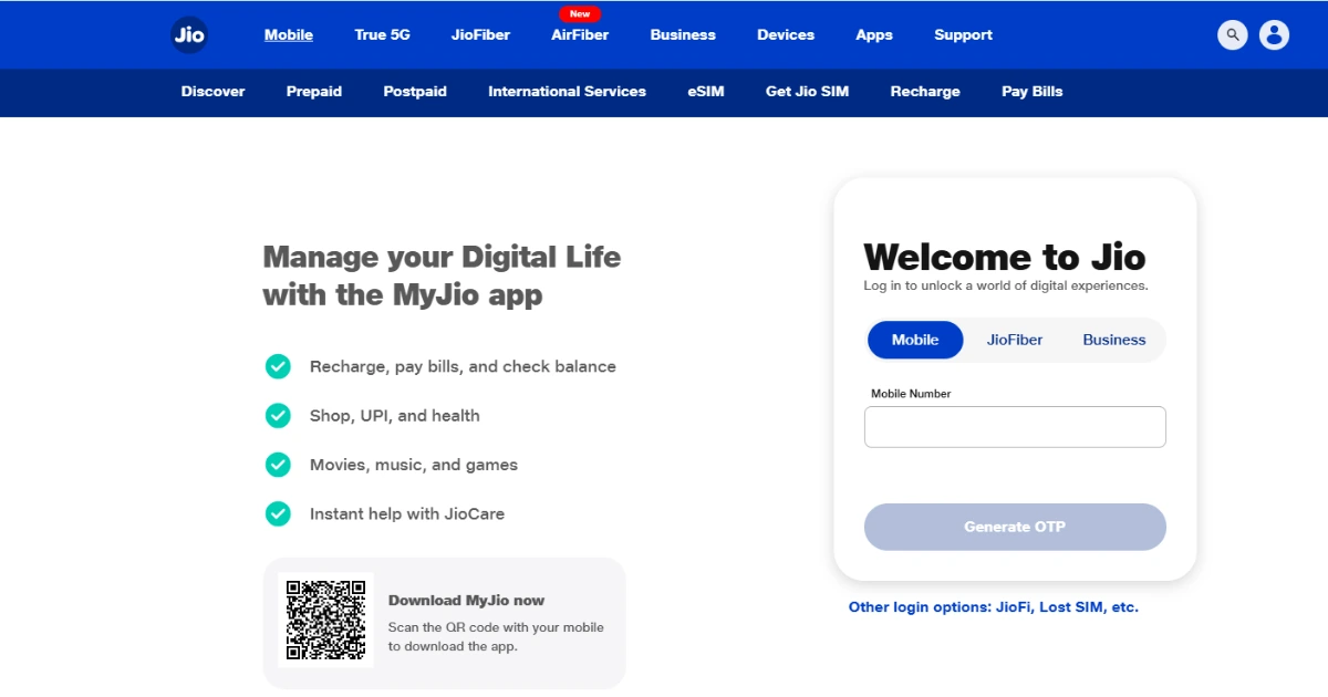 Accessing Jio Call History Online Without OTP